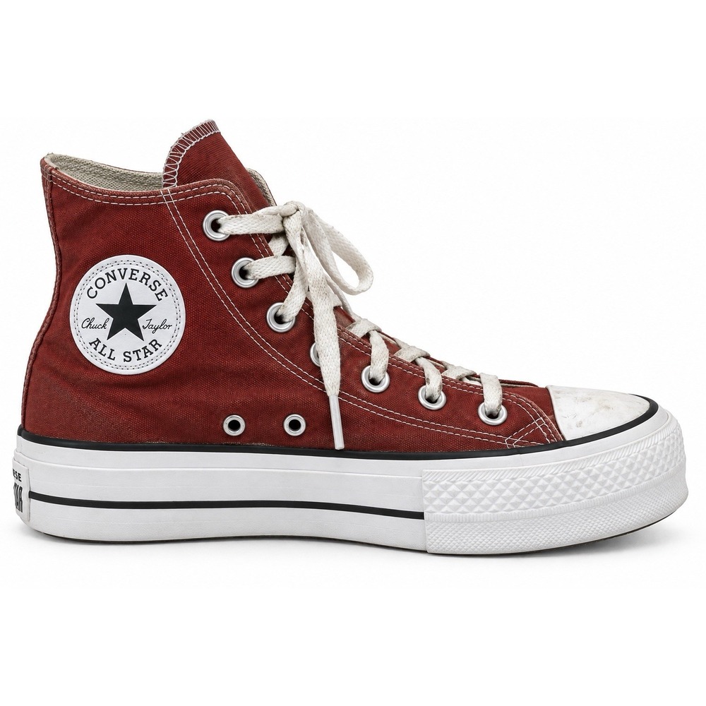 Converse Chuck Taylor All Star Lift Platform High Top Women 7 Rust Red A14511F
